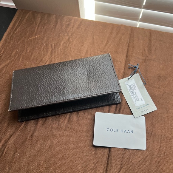 Cole Haan Long Wallet - Brown Leather, minor wear- overall good condition - Picture 7 of 9